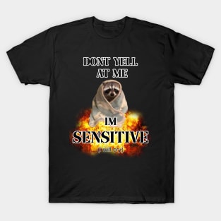 dont yell at me im sensitive (i will cry) T-Shirt